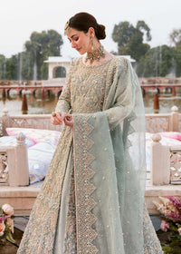 Saleha ice blue bridal complete look - Kanwal Malik bridal couture