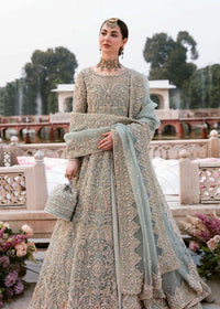 Saleha ice blue jamavar lehanga detail - Kanwal Malik bridal couture