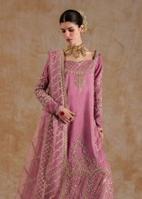 Saliha lilac ensemble back view - Kanwal Malik luxury pret Pakistan