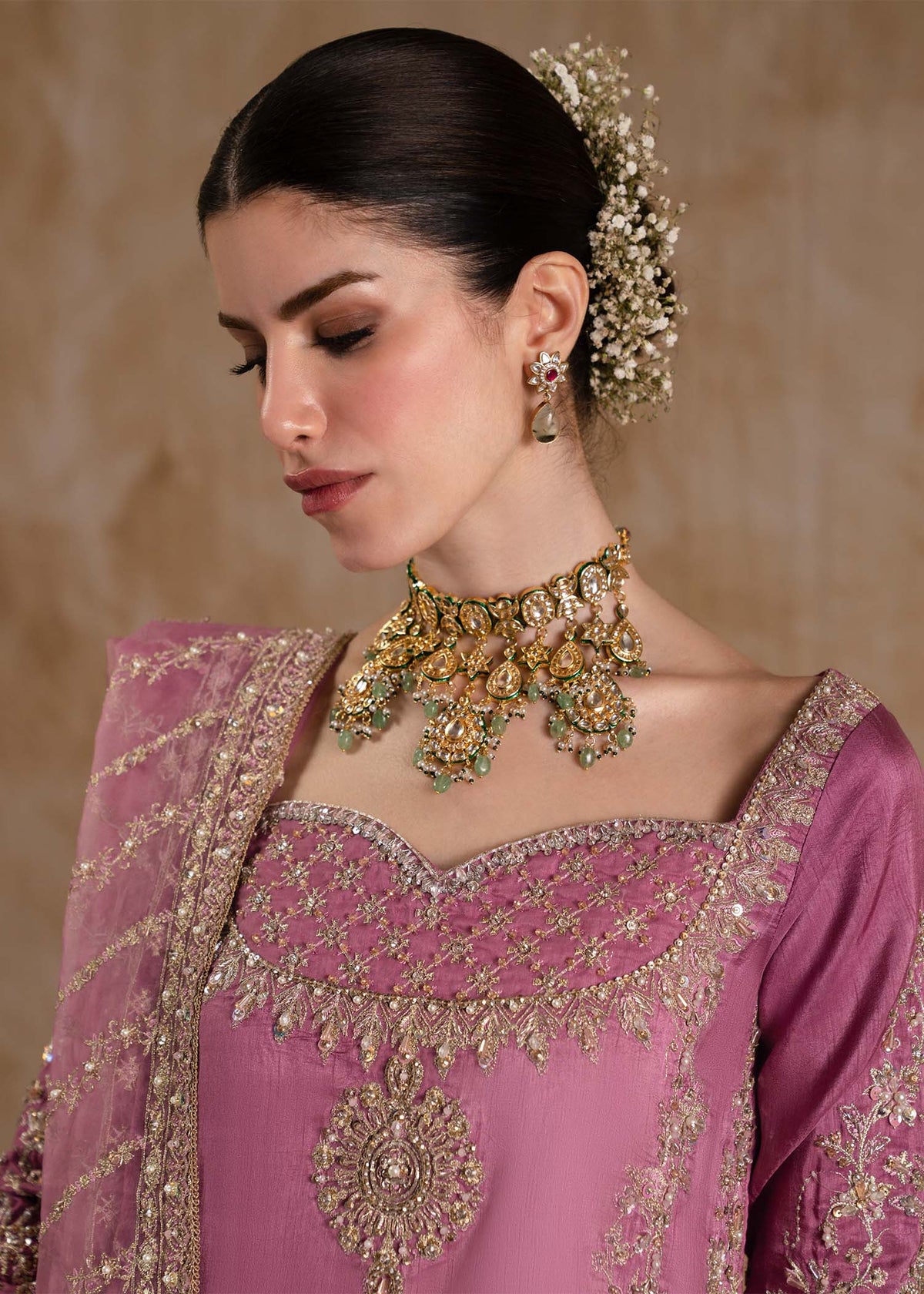 Saliha lilac festive styled look - Kanwal Malik Shehnai Luxury Pret'26