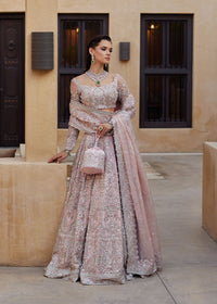 Sasha pink dupatta border detail - Kanwal Malik bridal couture
