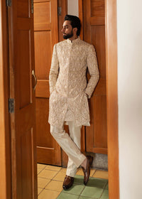 Shams off white complete look - Kanwal Malik menswear