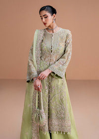 Sila lime green bell sleeve detail - Kanwal Malik