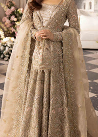 Tamara ivory cascading ruffle hem detail - Kanwal Malik bridal couture
