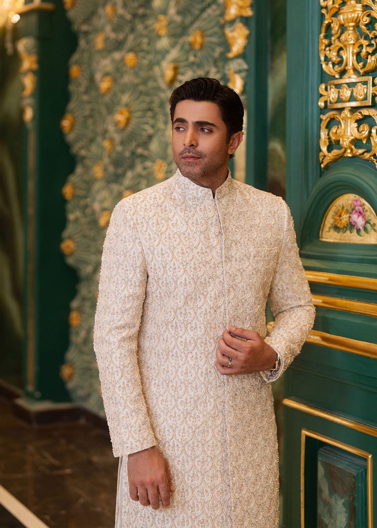 Tameer ivory styled look - Kanwal Malik menswear