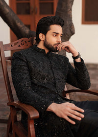 Taseer black complete look - Kanwal Malik menswear