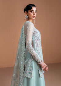 Vania ice blue dupatta detail - Kanwal Malik luxury pret
