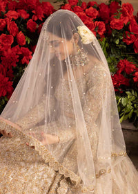 Waniya white bridal styled look - Kanwal Malik bridal couture