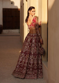 Zarwa red festive bridal styled look - Kanwal Malik bridal couture