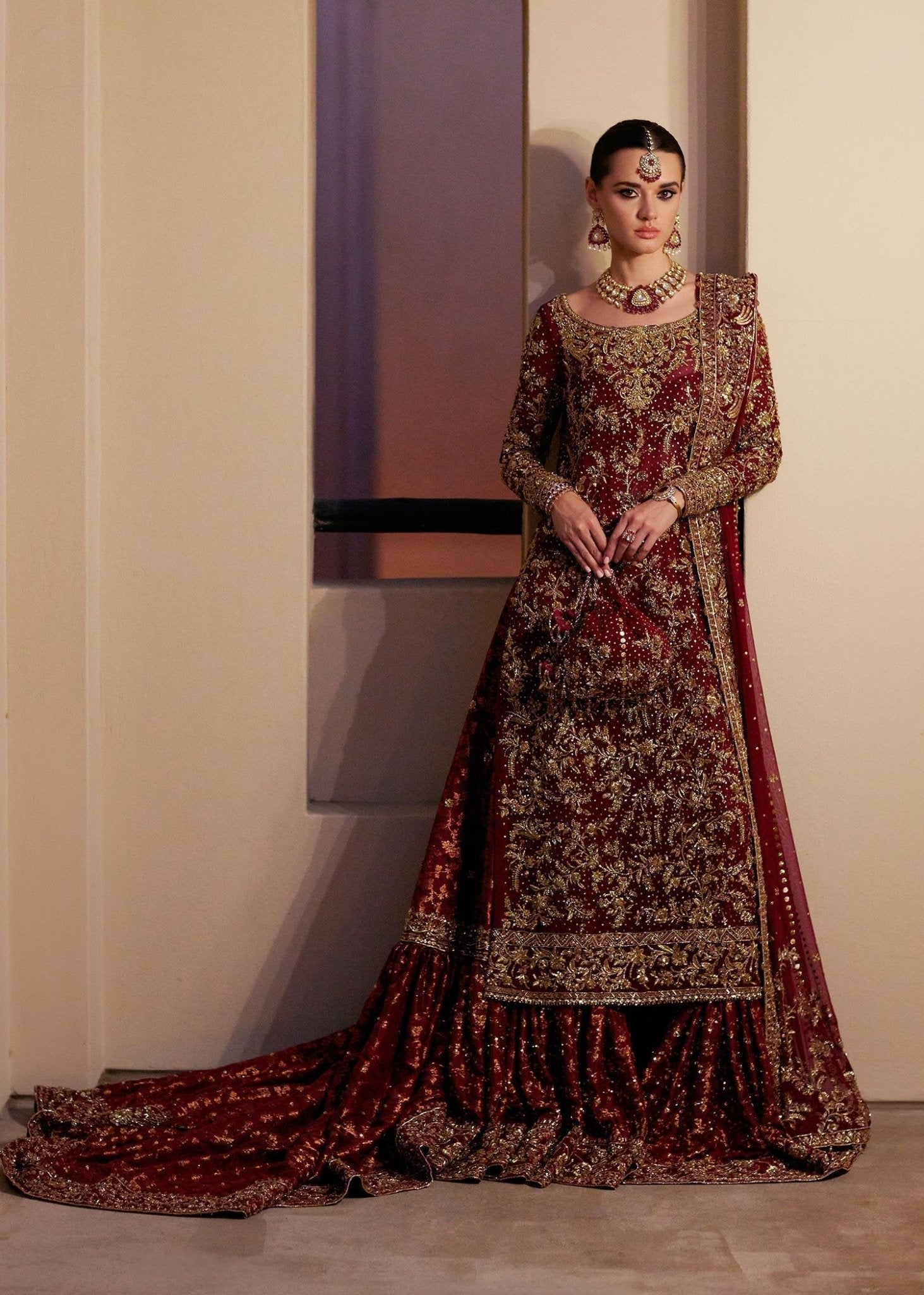 Zinia bridal dress hand embellished bodice detail - Kanwal Malik