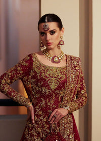 Zinia bridal dress close-up embroidery work - Kanwal Malik