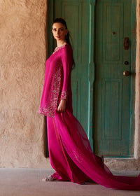 Ziva shocking pink back view - Kanwal Malik