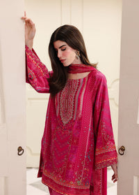 Ziven shocking pink adda work embroidery detail - Kanwal Malik