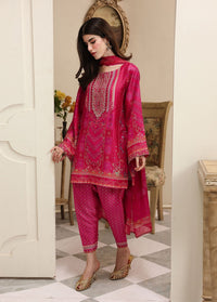 Ziven shocking pink full ensemble view - Kanwal Malik